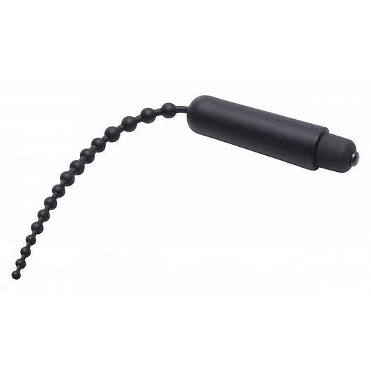 Dark Rod Vibrating Beaded Sound by XR Brands - Penis Plugs
