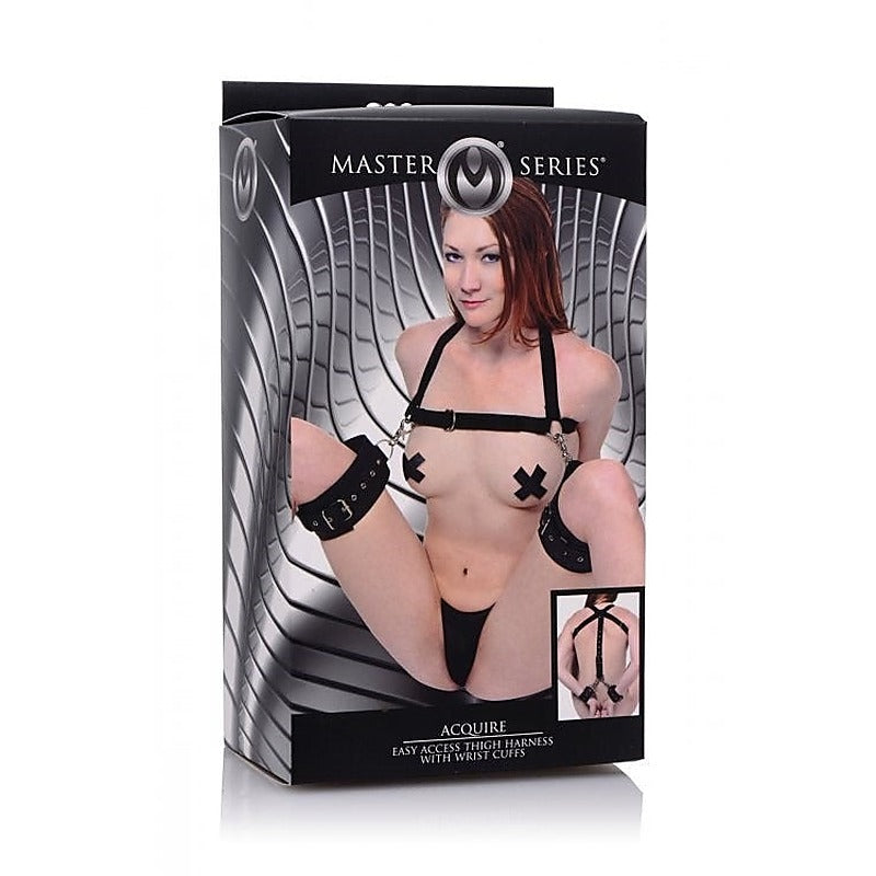 Acquire Easy Access Thigh Restraint by XR Brands - Cuffs and Restraints