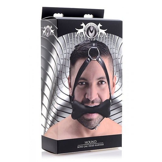 Hound Bone Gag Head Harness by XR Brands - Bondage Gags and Bits