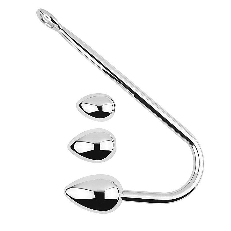 Stainless Steel Anal Hook and Plug Set by BDStyle - Spreaders and Hangers