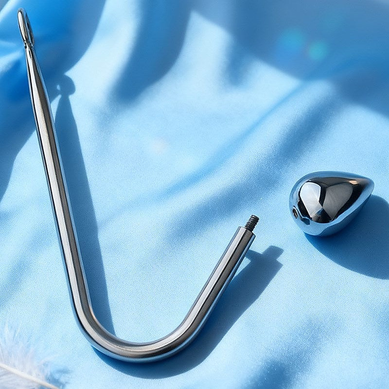 Stainless Steel Anal Hook and Plug Set by BDStyle - Spreaders and Hangers