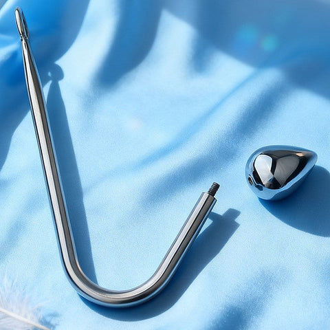Stainless Steel Anal Hook and Plug Set by BDStyle - Spreaders and Hangers