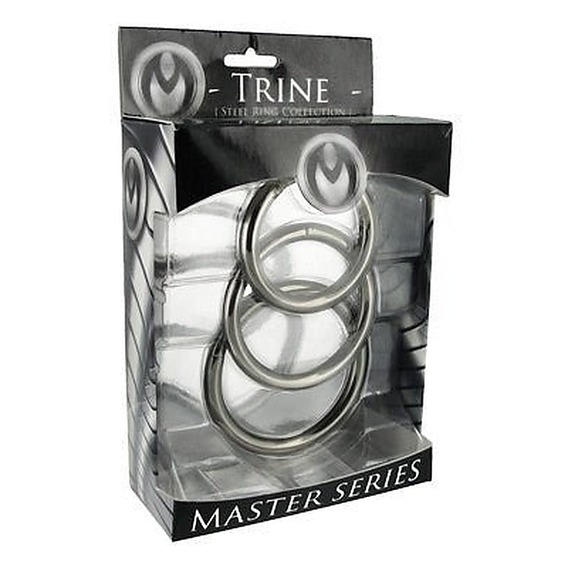 Professional Trine Steel C-Ring by XR Brands - Cock Ring Sets