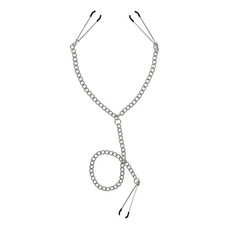 Anais Y-Style Nipple To Clit Set by XR Brands - Nipple and Clit Clamps
