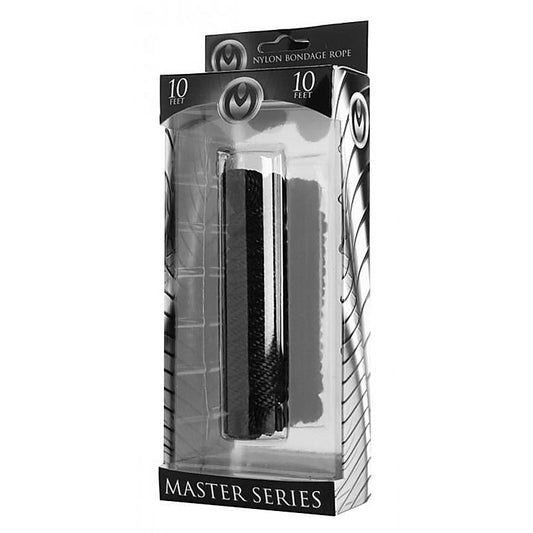 Karada Black Bondage Rope 10 Feet by XR Brands - Cuffs and Restraints