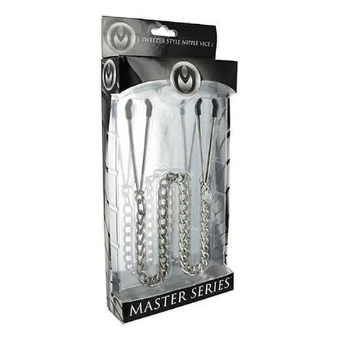 Premium Tweezer Style Nipple Vice by XR Brands - Nipple and Clit Clamps