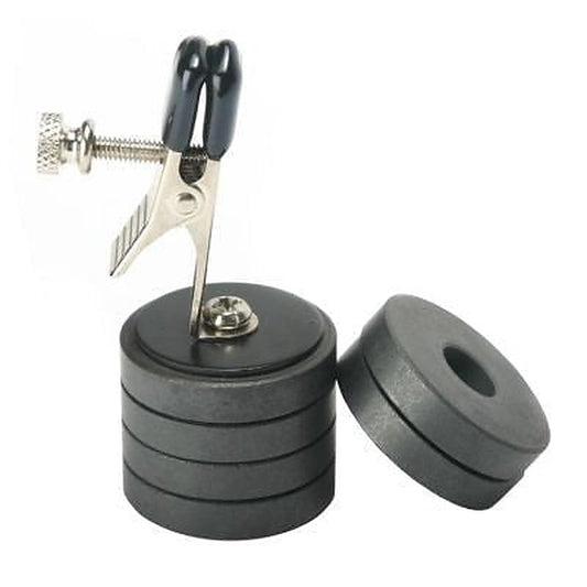 Onus Nipple Clamp with Magnet Weights by XR Brands - Nipple and Clit Clamps