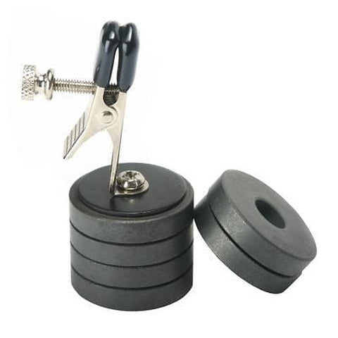 Onus Nipple Clamp with Magnet Weights by XR Brands - Nipple and Clit Clamps