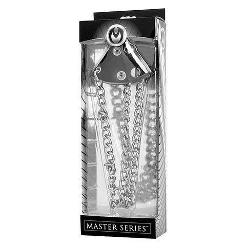 Leather Parachute Ball Stretcher Steel by XR Brands - Cock Rings