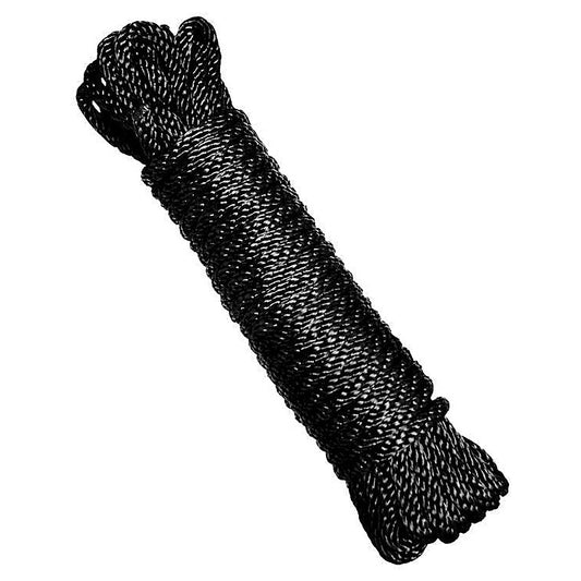 Strict Bondage Rope 30Ft Black by XR Brands - Cuffs and Restraints