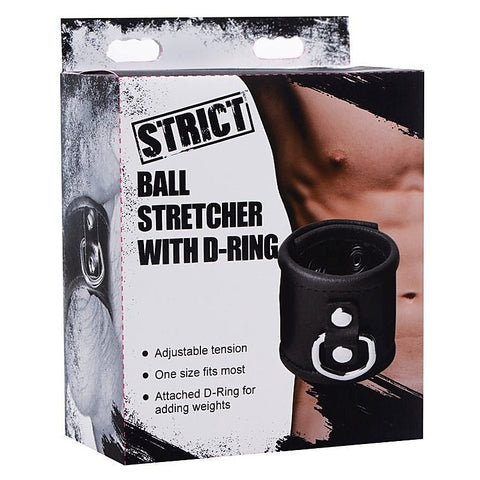 Strict Ball Stretcher with D-Ring by XR Brands - Cock Rings