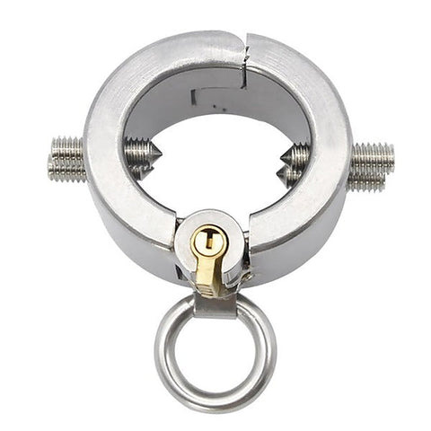 Stainless Steel BDSM Piercing Chamber - Explore Pleasure and Pain - Ball and Cock Toys
