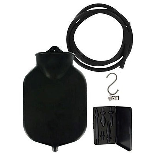 Deluge Deluxe Black Enema Set by XR Brands - Enemas and Douches