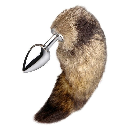 Untamed XL Faux Fox Tail Anal Plug by XR Brands - Steel Sex Toys