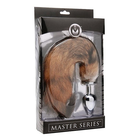 Untamed XL Faux Fox Tail Anal Plug by XR Brands - Steel Sex Toys
