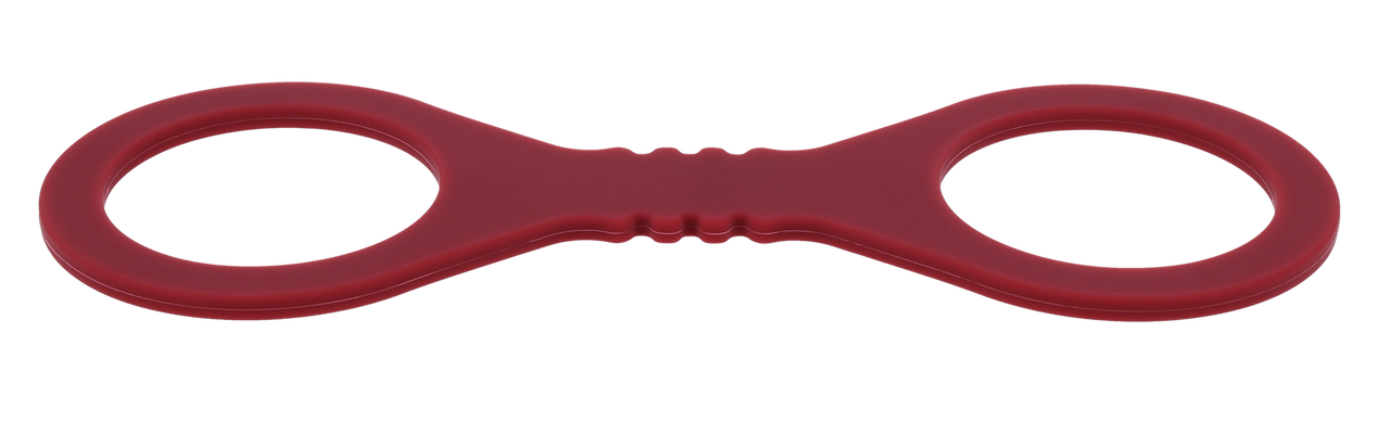 Sex & Mischief Enchanted Silicone BDSM Wrist Cuffs Burgundy - - Cuffs And Restraints