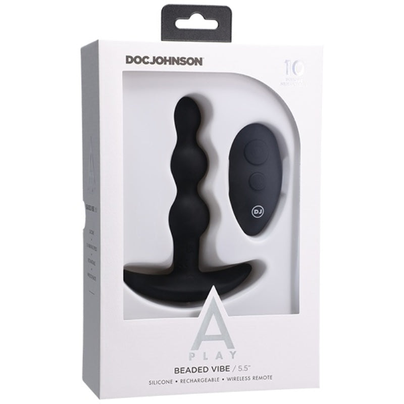 A-Play SHAKER Rechargeable Silicone Anal Plug with Remote - - Prostate Toys