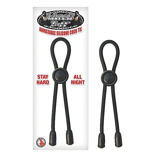 MACK TUFF Silicone Adjustable Cock Ties For ED Issues - - Stretchy Cock Rings