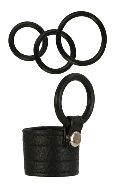 Adonis Zeus Leather Cock Ring - - Cock Rings