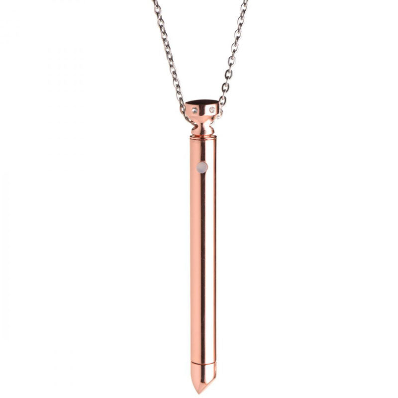 Charmed 7X Vibrating Necklace - ROSE - - Luxury Sex Toys