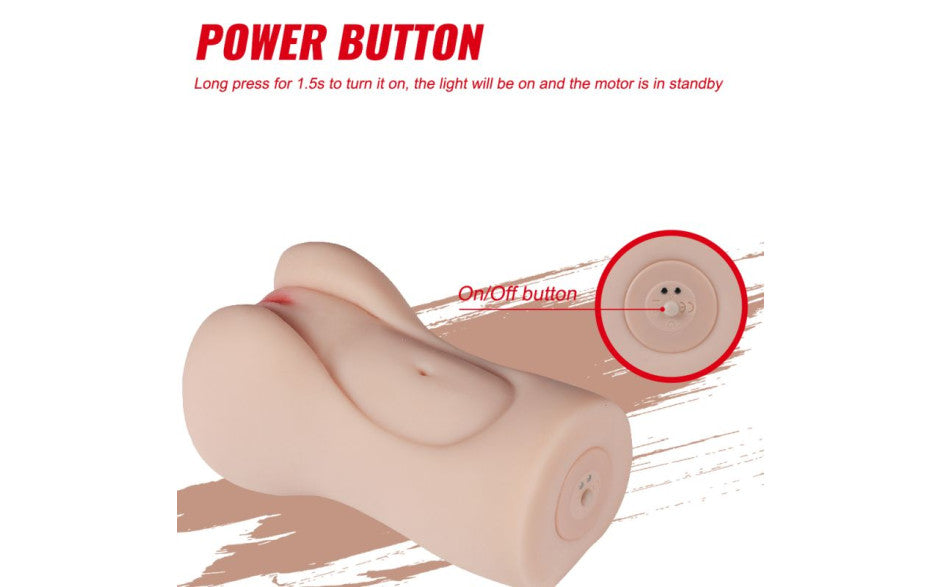 Xise Aggie Realistic Vibrating Vaginal Masturbator - - Masturbators and Strokers