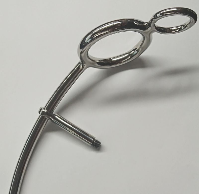 Steel Anal Hook With Cock Ring - - Spreaders and Hangers