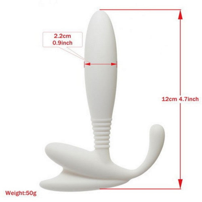 Aphrodisia Anal Pleasure Beginners Prostate Stimulator White - - Prostate Toys