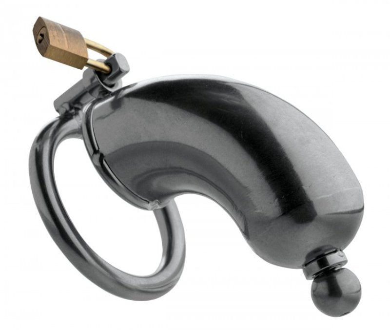 Armor Chastity Cage with Removable Urethral Insert - - Penis Plugs