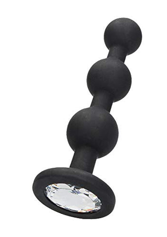 Shots Toys Silicone Butt Plug with Diamond Gem Base - Butt Plugs