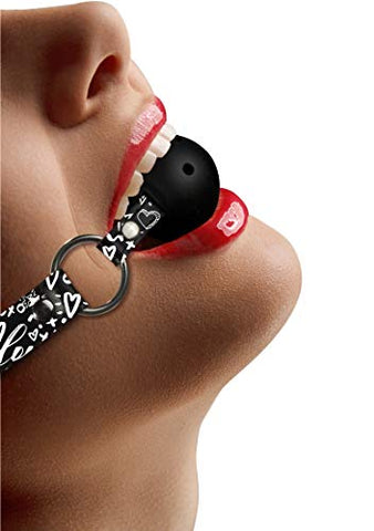 Shots Love Street Art Fashion Breathable Ball Gag - Bondage Gags and Bits