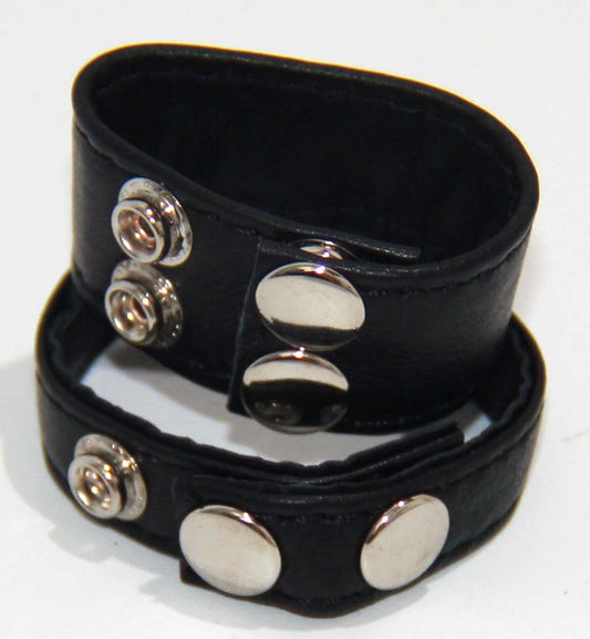 Double Trouble BDSM Strap Cock Ring with Studs