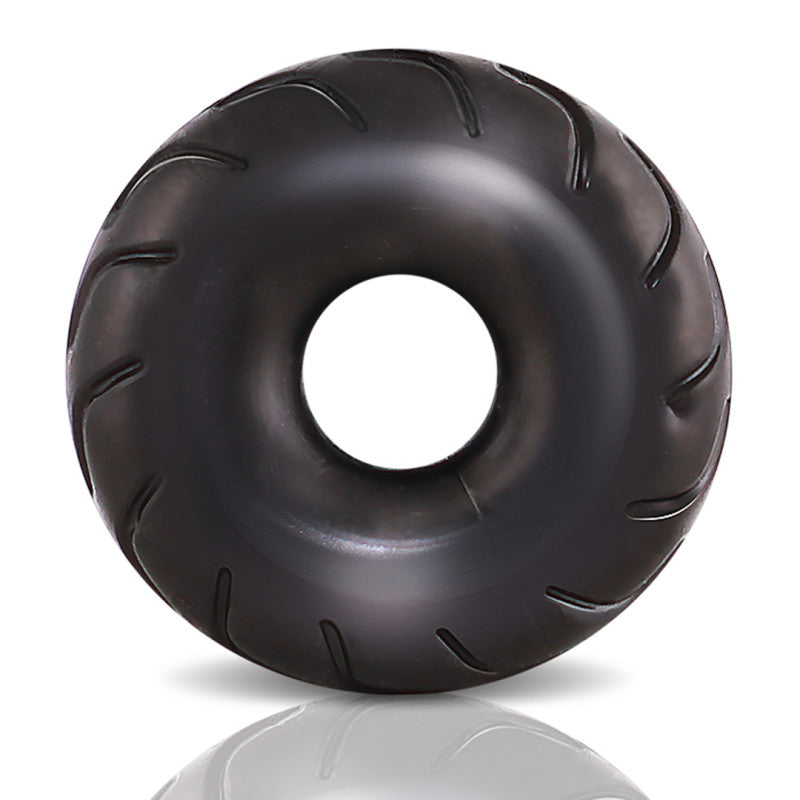 Performance Truck Tire Stretchy Cock Ring - Black - - Stretchy Cock Rings