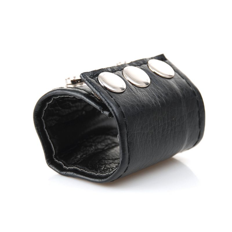 Leather Lined Ball Stretcher - - Ball And Cock Toys