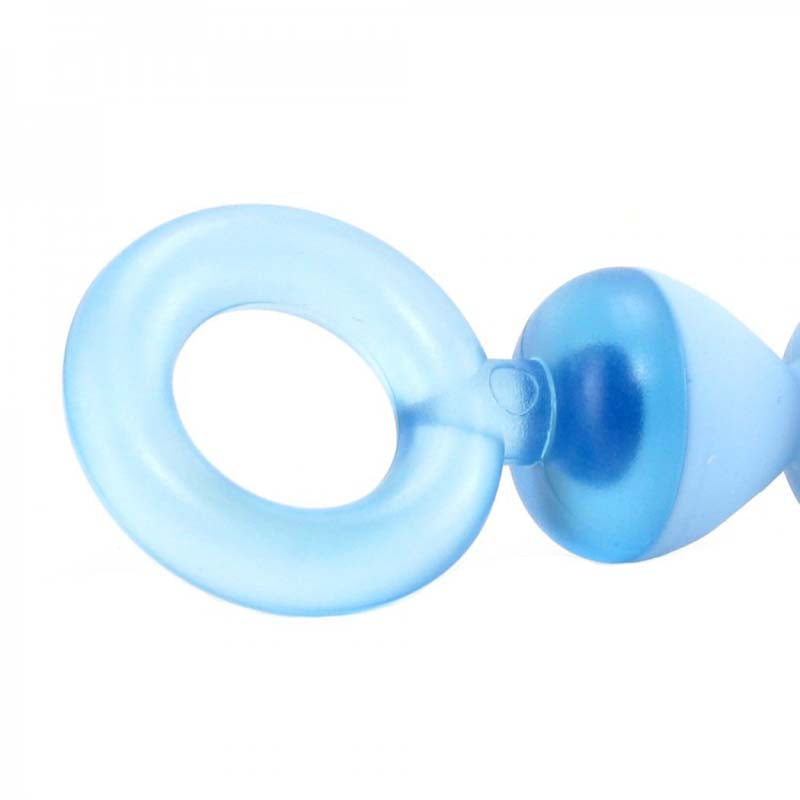 Blue Silicone Anal Beads - - Anal Beads and Balls