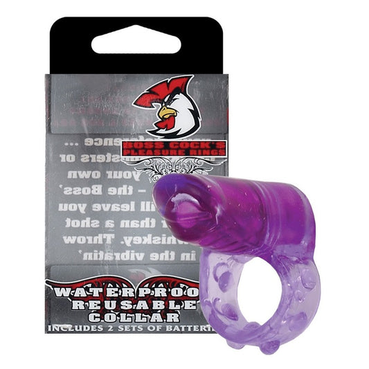 Boss Cocks Collar Purple - - Cock Rings