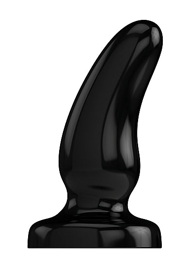 Bottom Line Butt Plug Model 7 Black 7 inch