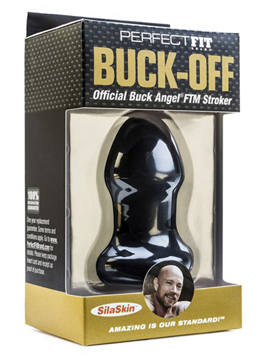 Perfect Fit Buck Off Buck Angel FTM Stroker Black - - Masturbators and Strokers