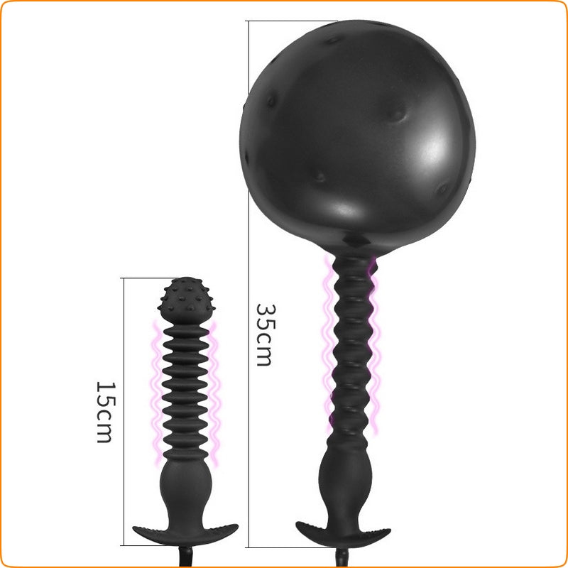 Inflatable Dildo Thrusting Anal Plug - - Butt Plugs