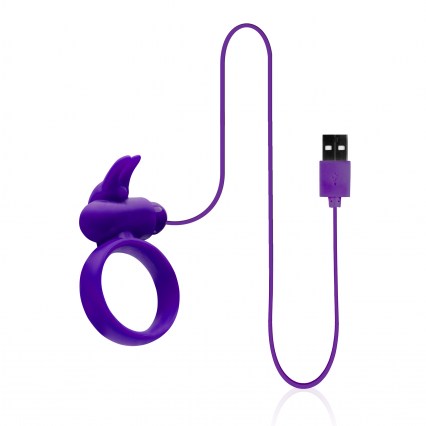 Buckle Up USB Silicone Rabbit Cockring - - Cock Rings