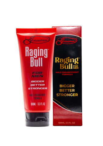 Sensuous Raging Bull Male Penis Enhancement Cream 100ml - Delay and Excite Sprays