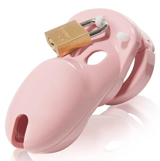 CB-3000 Chastity Cock Cage Set Pink
