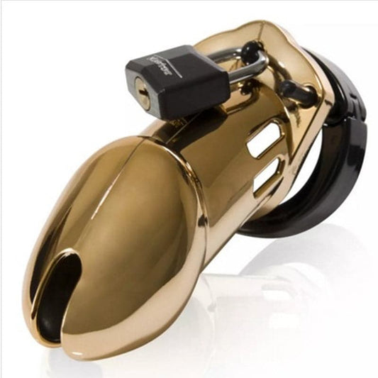 CB 6000 Gold - Male Chastity Cock Cage Kit