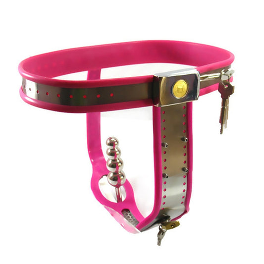 Female Chastity Belt With Plug - - Male Chastity