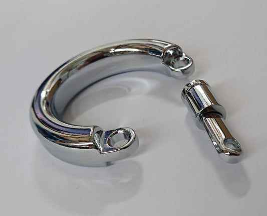 Steel Chastity Device Testical Ring