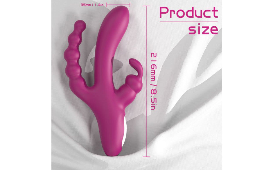 S-Hande Joker Triple Ecstasy Couples Vibrator - - Rabbit Vibrators