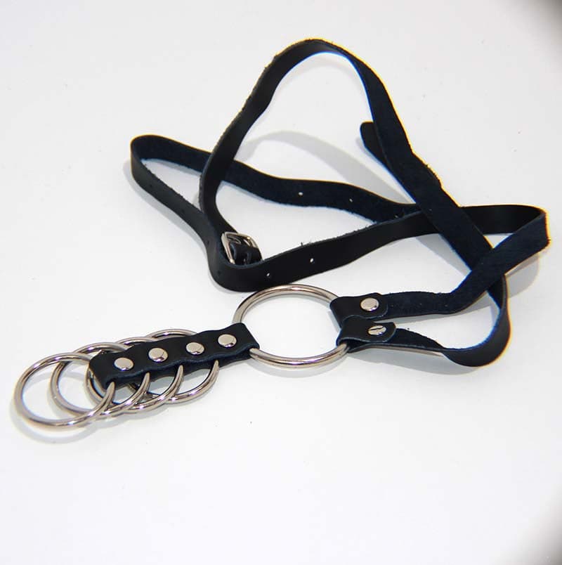 Gates of Hell Harness 2 Rings - - Male Chastity