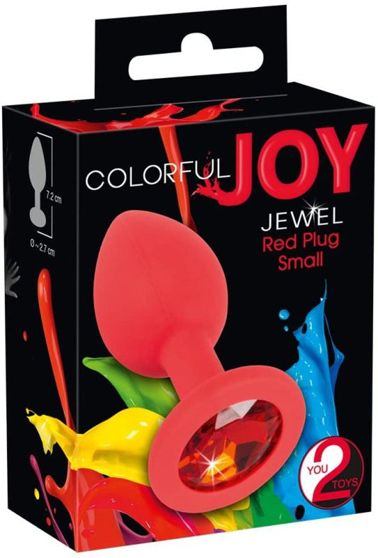 Colorful Joy Jewel Red Plug Small