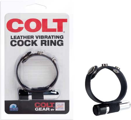 Colt Leather Vibrating Cock Ring - - Vibrating Cock Rings