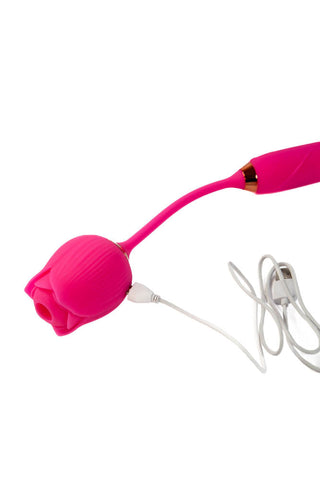 Cousins Group Pink Pussycat Thrusting Rose Vibrator - Clit Ticklers and Pulsators