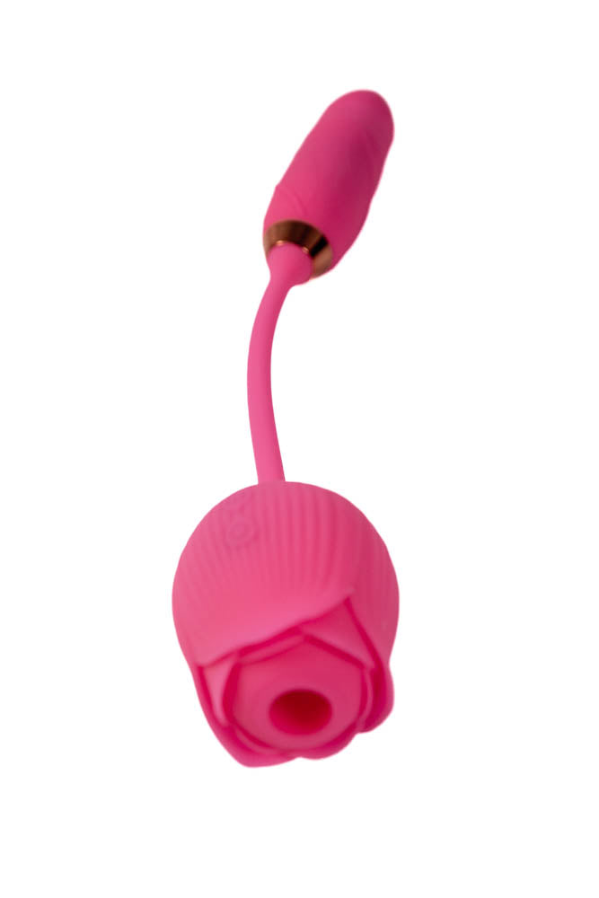 Cousins Group Pink Pussycat Thrusting Rose Vibrator - Clit Ticklers and Pulsators